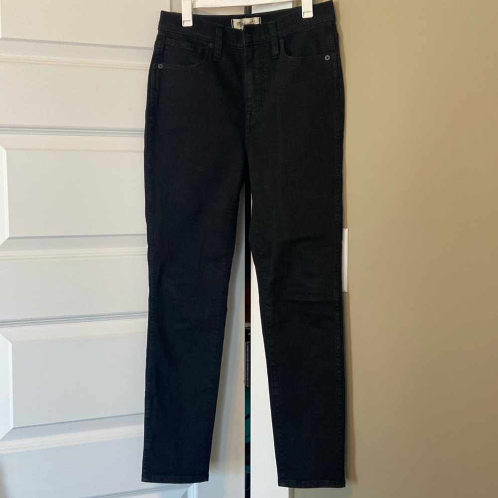 Madewell 10” high rise skinny jean-black-size 26P